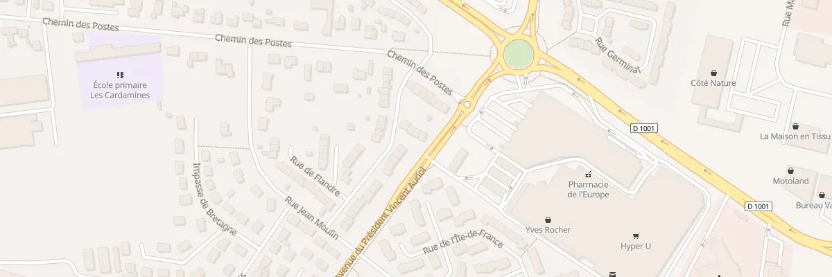Plan du 5 Rue de Flandre à Abbeville