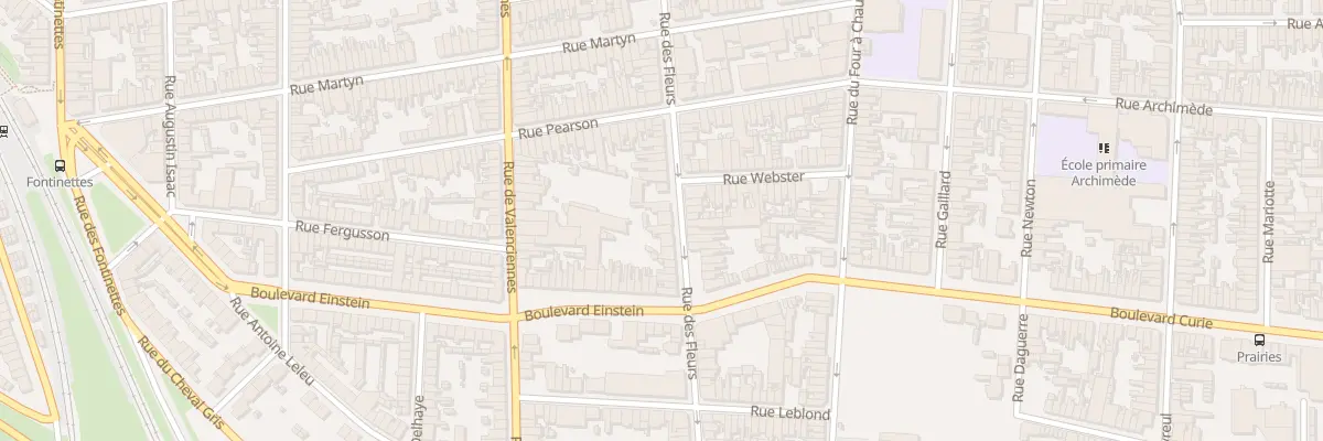 Plan du 164 Rue des Fleurs à Calais