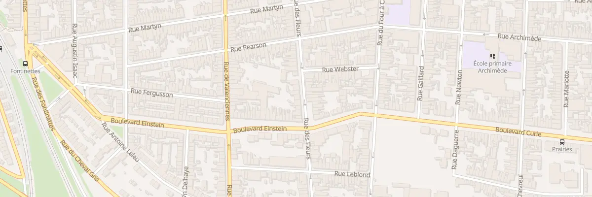 Plan du 168 Rue des Fleurs à Calais