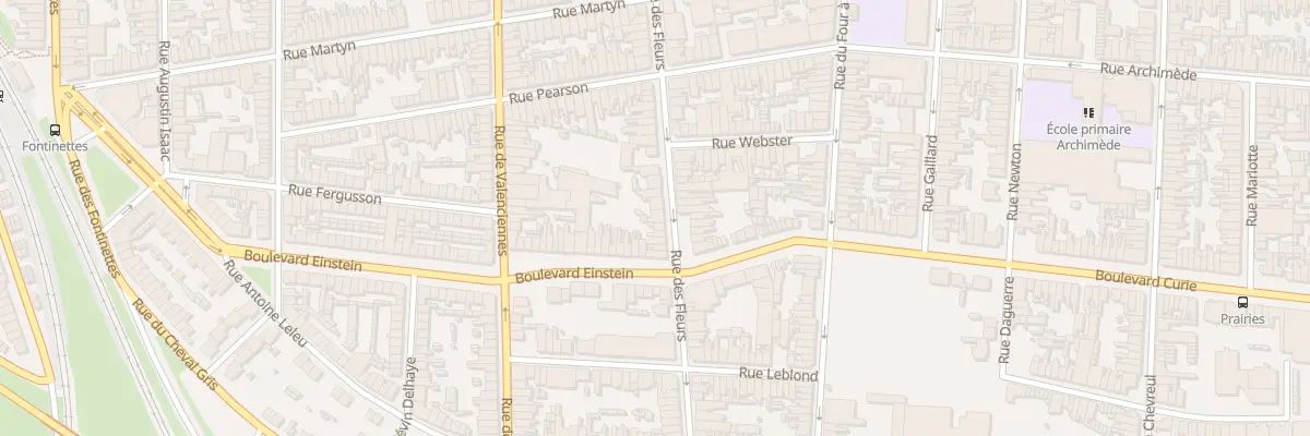 Plan du 170 Rue des Fleurs à Calais