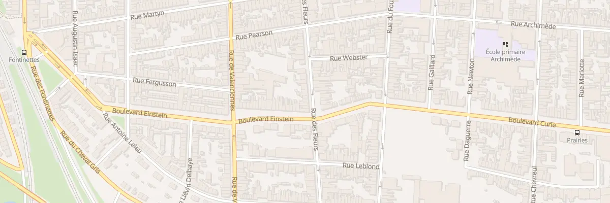 Plan du 174 Rue des Fleurs à Calais