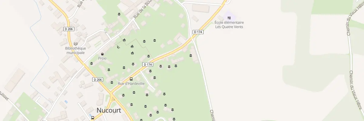 Plan du 8T Rue Hardeville à Nucourt