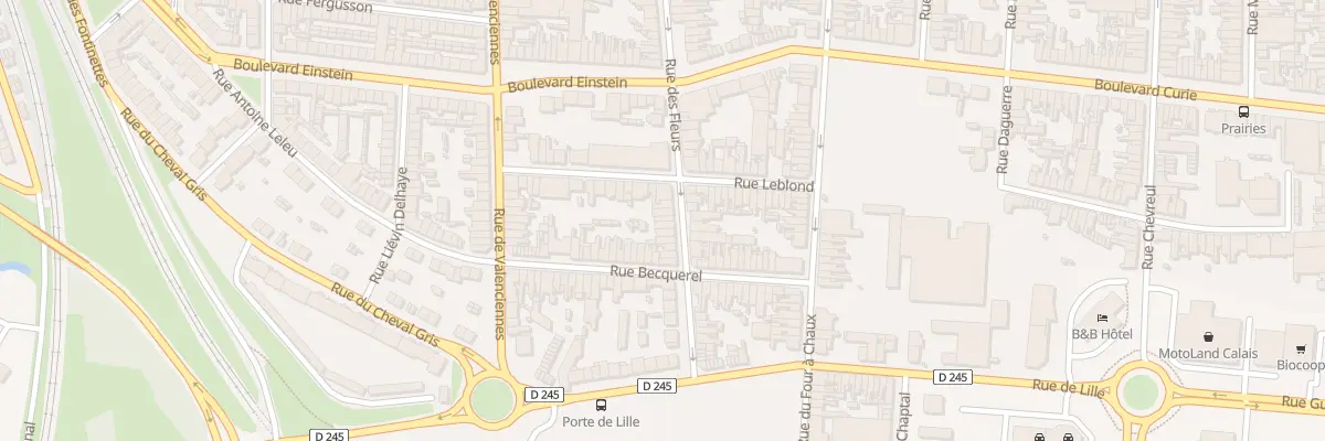 Plan du 206 Rue des Fleurs à Calais