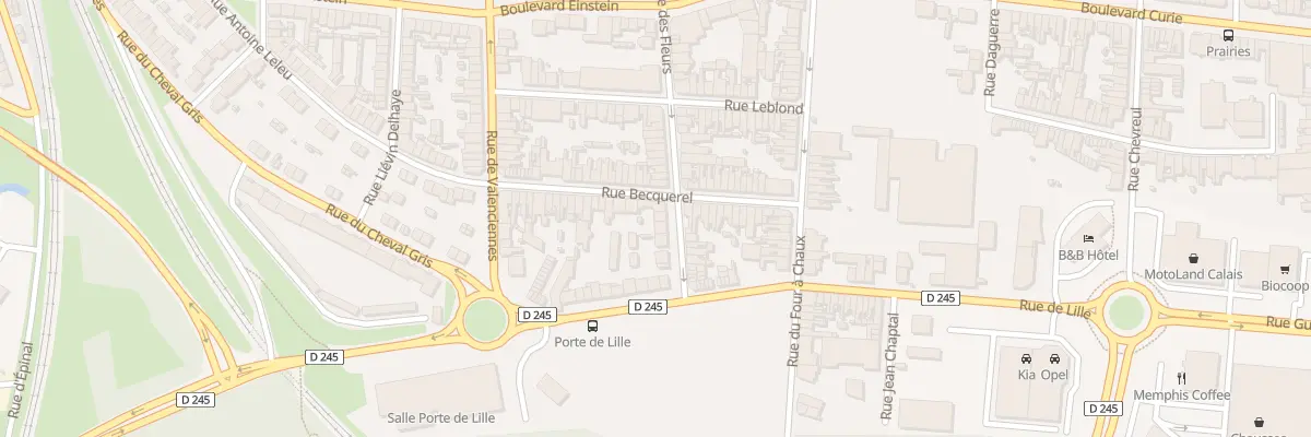 Plan du 222 Rue des Fleurs à Calais
