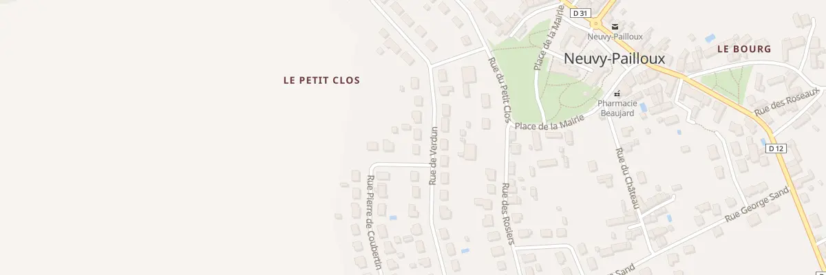 Plan du 14 Rue de Verdun à Neuvy-Pailloux