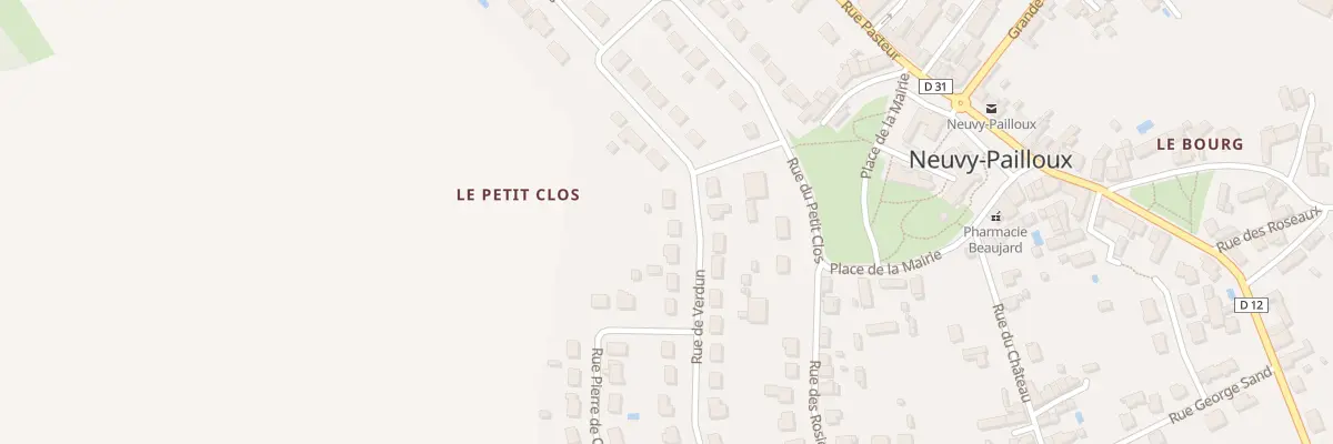 Plan du 10 Rue de Verdun à Neuvy-Pailloux