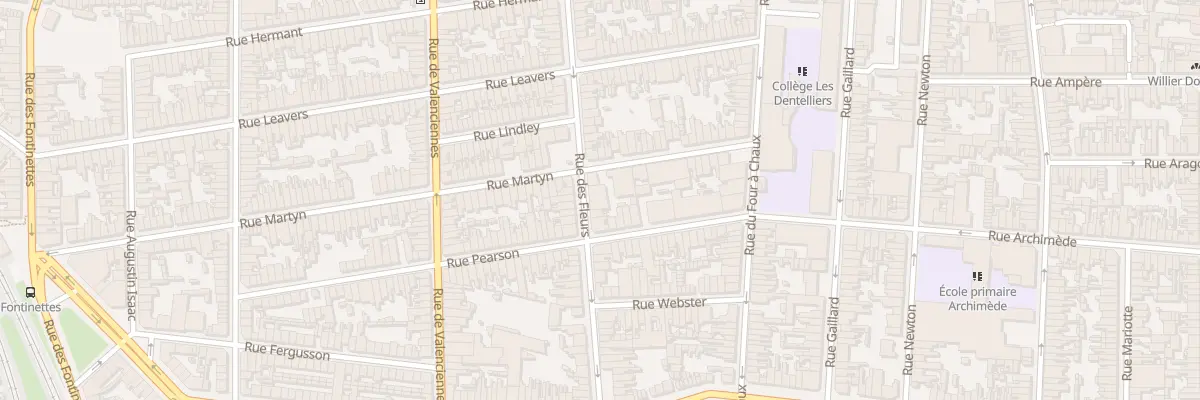 Plan du 153 Rue des Fleurs à Calais