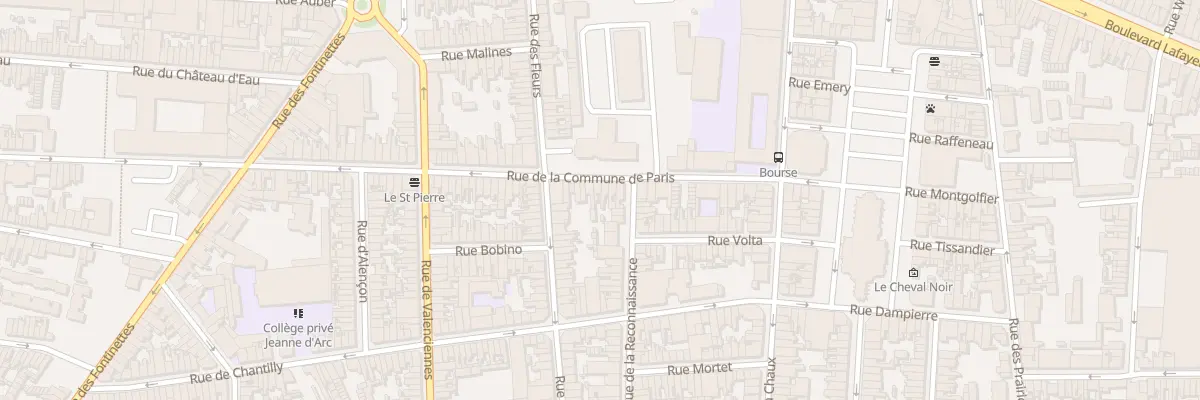 Plan du 86 Rue de la Commune de Paris à Calais