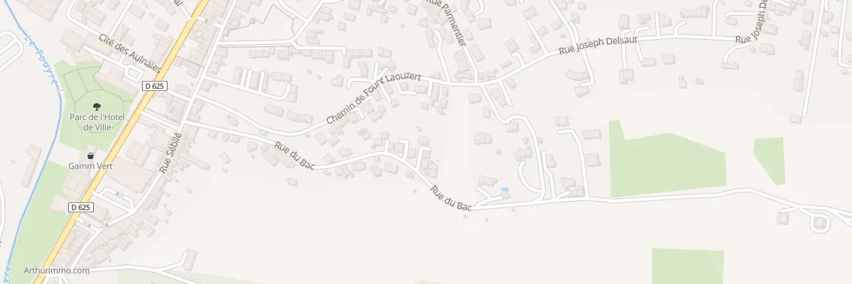 Plan du 15 Rue du Bac à Lavelanet
