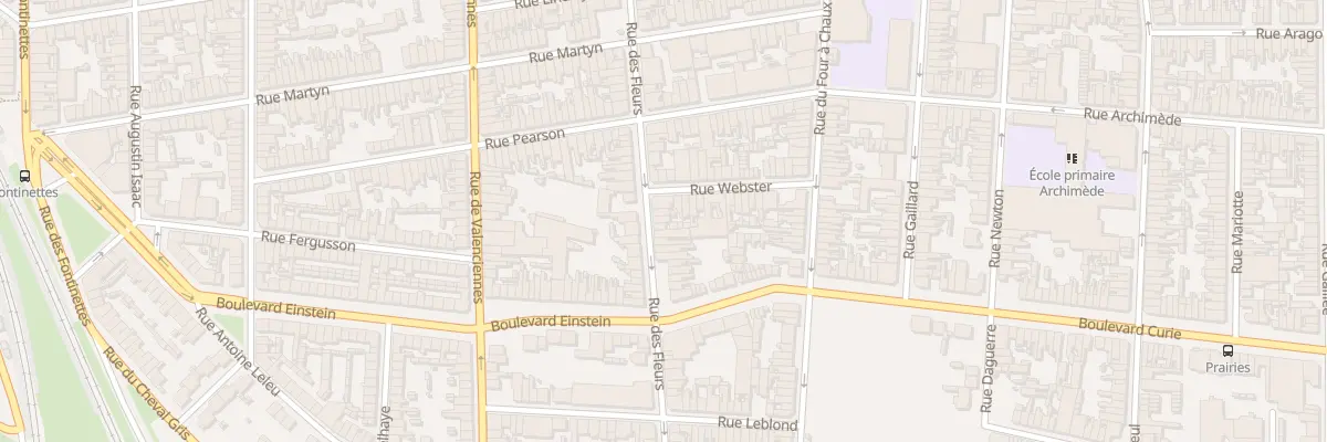 Plan du 175 Rue des Fleurs à Calais