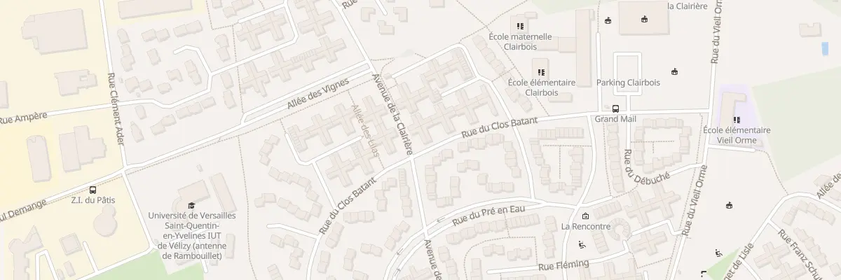 Plan du 20 Rue du Clos Bâtant à Rambouillet