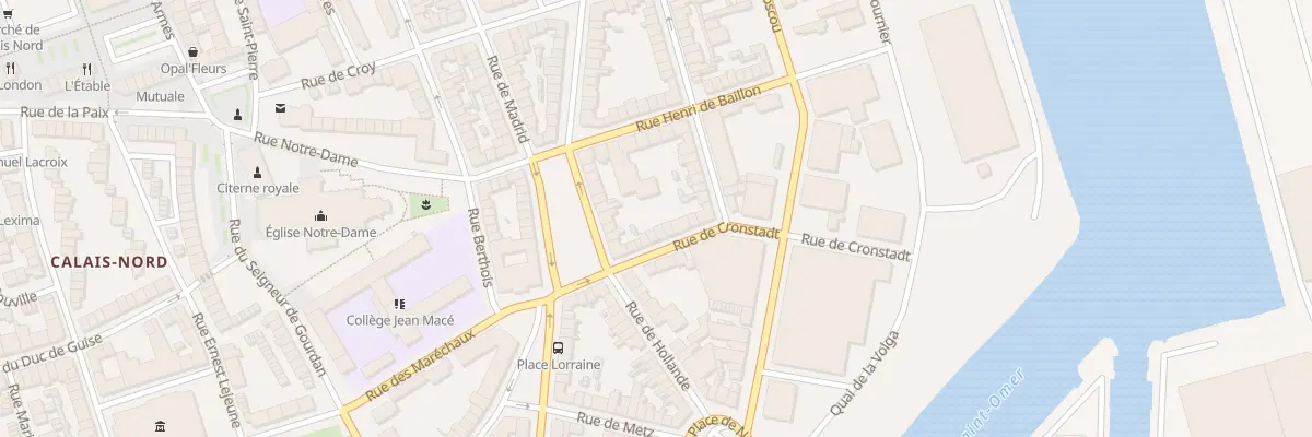 Plan du 9 Rue de Cronstadt à Calais