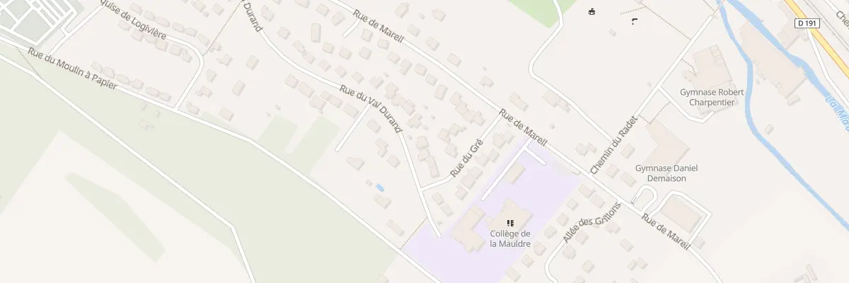 Plan du 5495 Rue du Val Durand à Maule