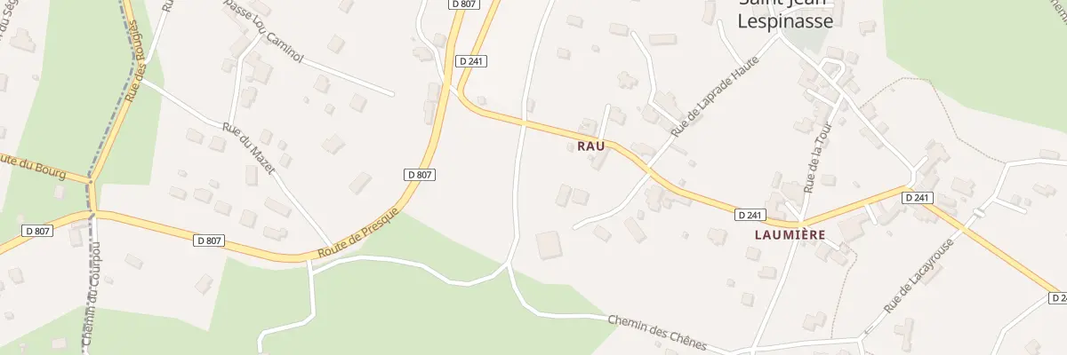 Plan du 5133F Rau à Saint-Jean-Lespinasse