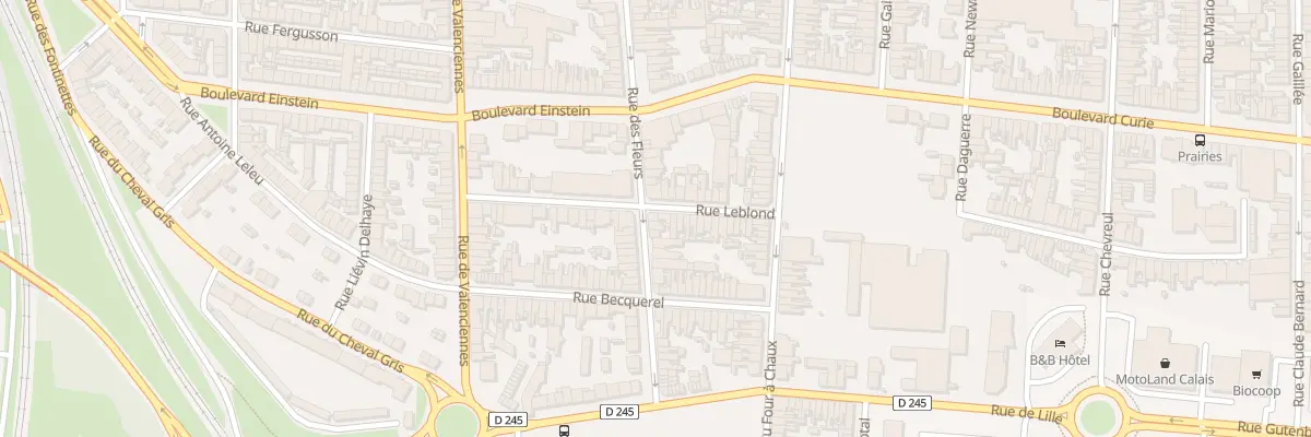 Plan du 223 Rue des Fleurs à Calais