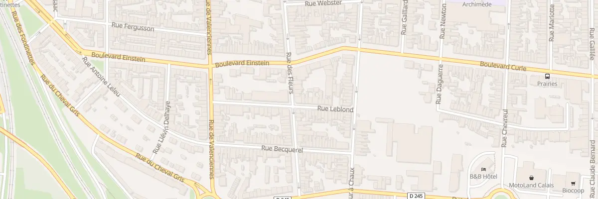 Plan du 35 Rue Leblond à Calais