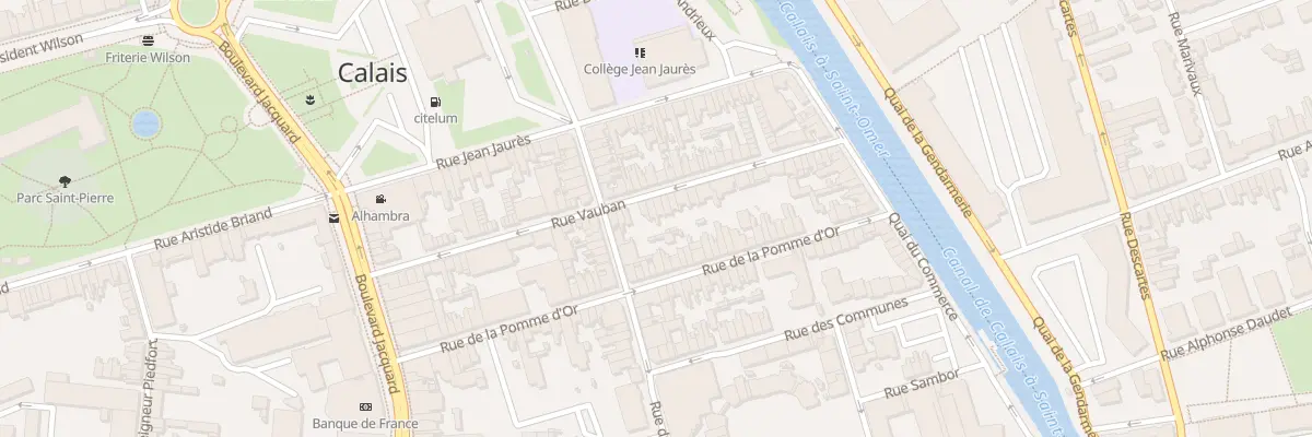 Plan du 44 Rue Vauban à Calais