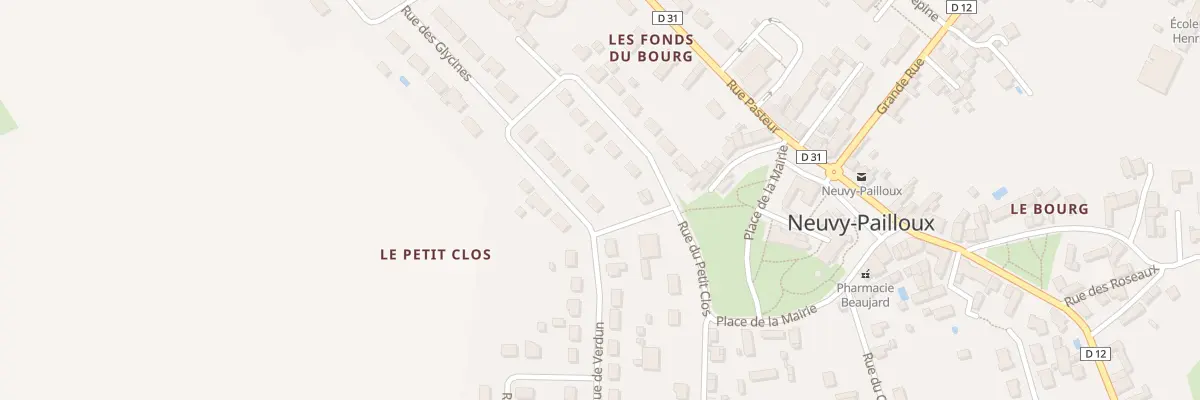 Plan du 9 Rue de Verdun à Neuvy-Pailloux