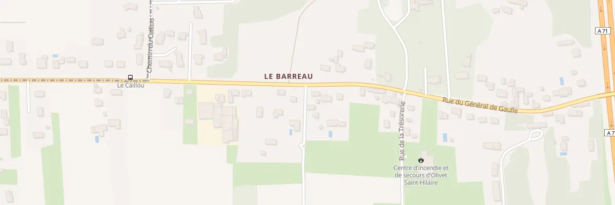 Plan du 3377 Rue du Gen de Gaulle à Olivet