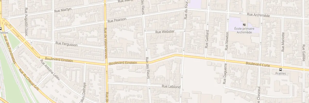 Plan du 187 Rue des Fleurs à Calais