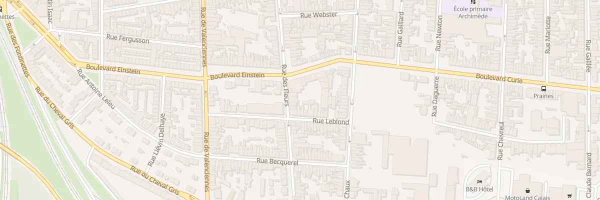Plan du 215 Rue des Fleurs à Calais