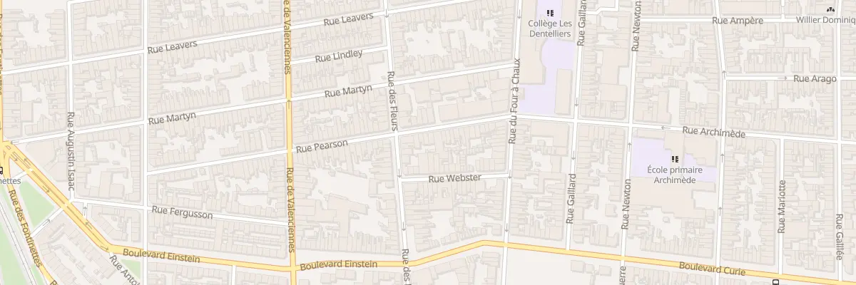 Plan du 90 Rue Pearson à Calais