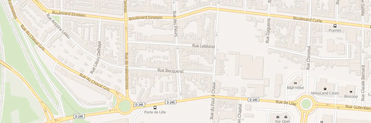 Plan du 229T Rue des Fleurs à Calais