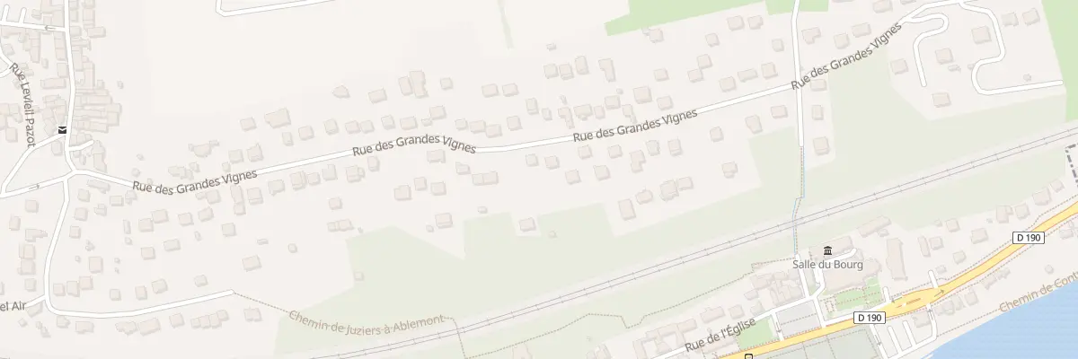 Plan de la Rue des Grandes Vignes à Juziers