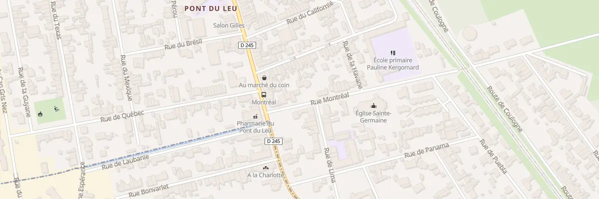 Plan du 43 Rue de Montréal à Calais