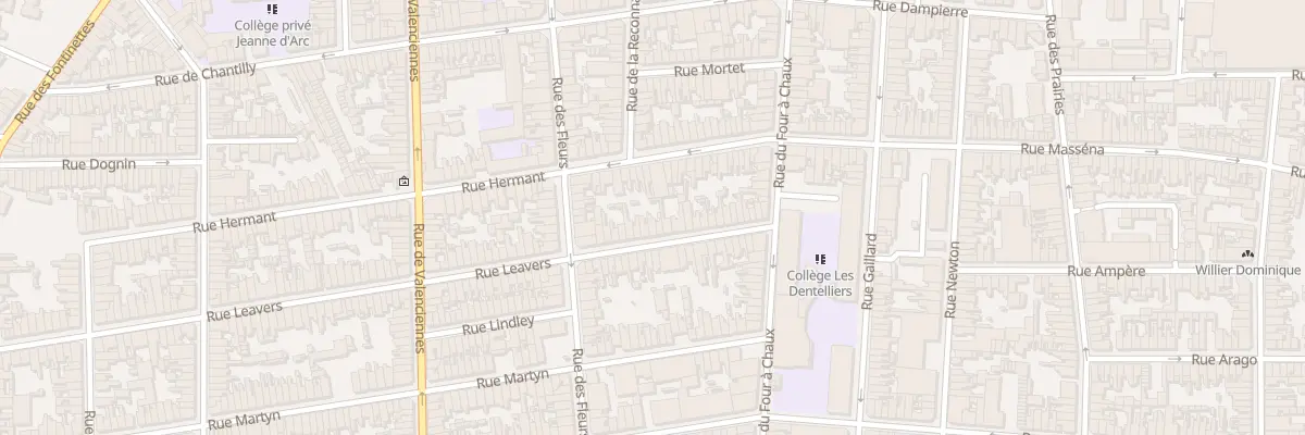 Plan du 135 Rue Leavers à Calais