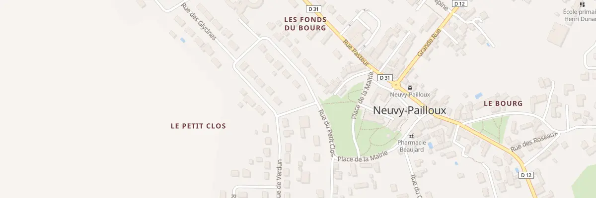 Plan du 3 Rue du Petit Clos à Neuvy-Pailloux