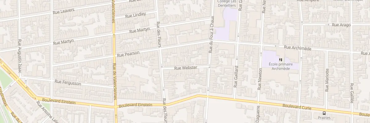 Plan du 17 Rue Webster à Calais