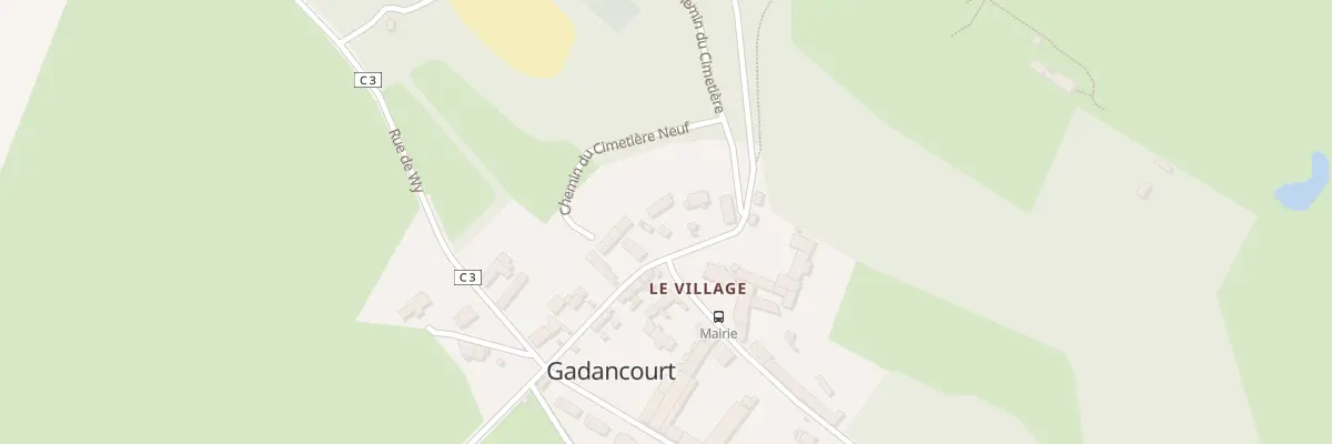Plan du 3 Pl de l’Eglise - Gadancourt à Avernes