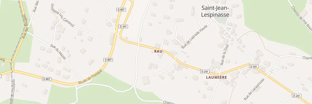 Plan du 217 Rte du Lavoir à Saint-Jean-Lespinasse
