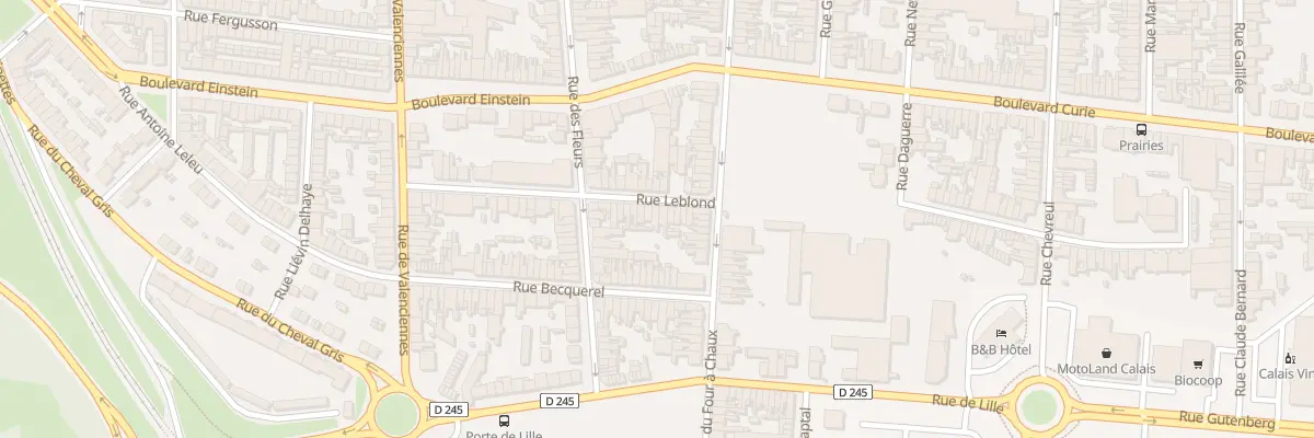 Plan du 50 Rue Leblond à Calais