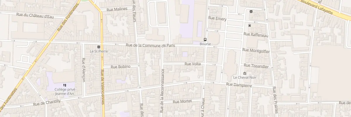Plan du 18 Rue Volta à Calais