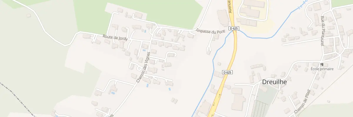 Plan du 1 Imp du Saint Barthelemy à Dreuilhe