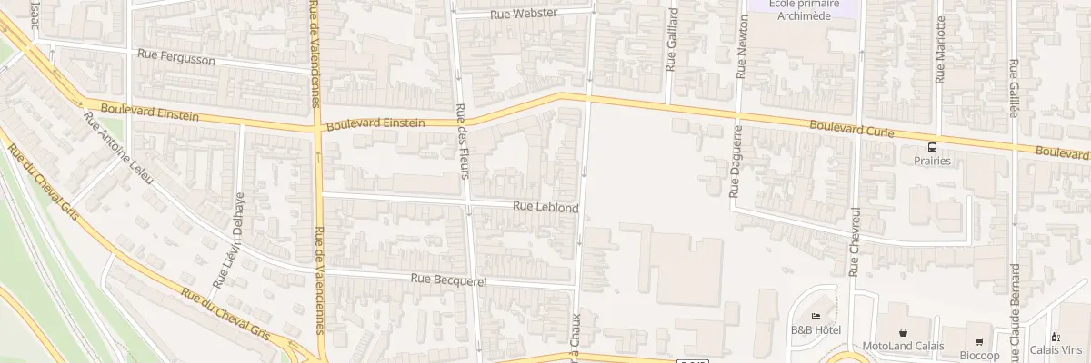 Plan du 55 Rue Leblond à Calais