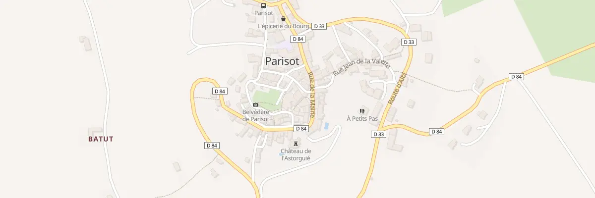 Plan du 3 Rue du Belvedere à Parisot