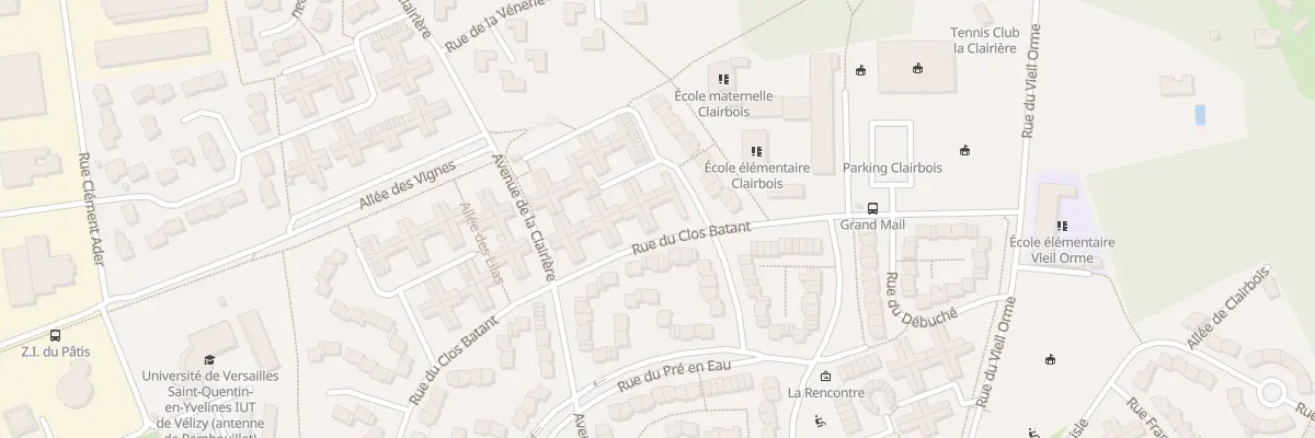 Plan du 10 Rue du Clos Bâtant à Rambouillet