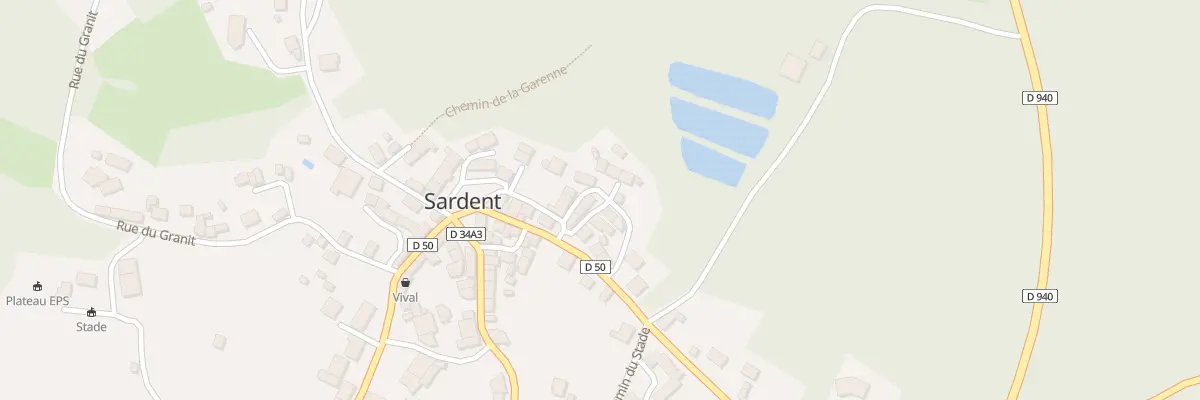 Plan du 13 Rue des Primevères à Sardent