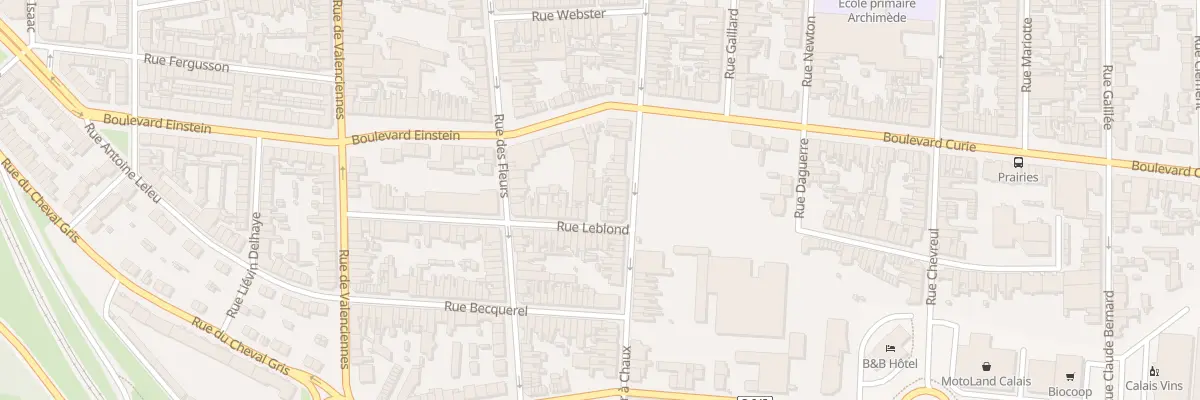 Plan du 57 Rue Leblond à Calais