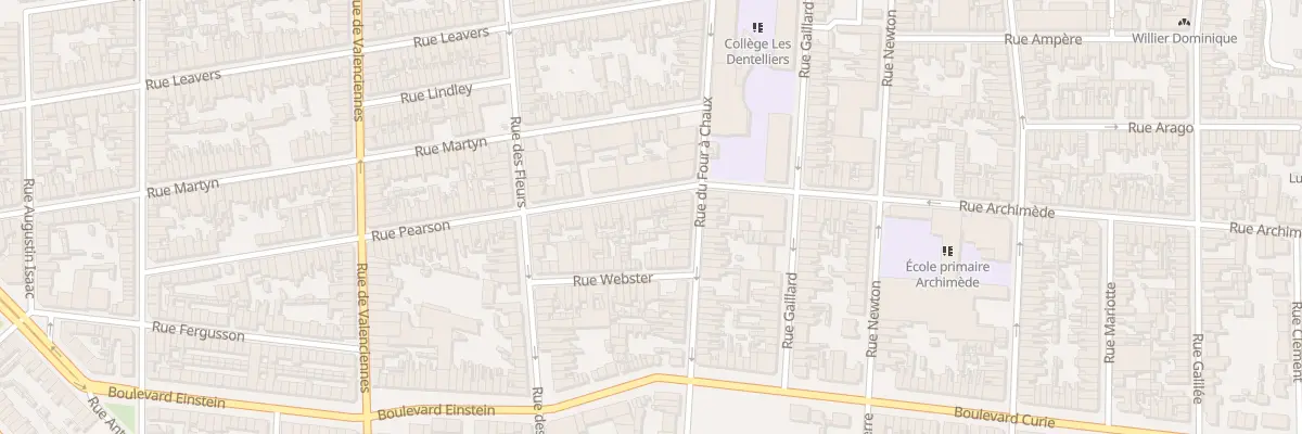 Plan du 110 Rue Pearson à Calais