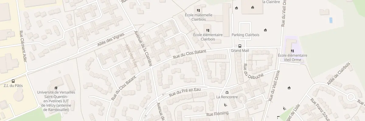 Plan du 35 Rue du Clos Bâtant à Rambouillet