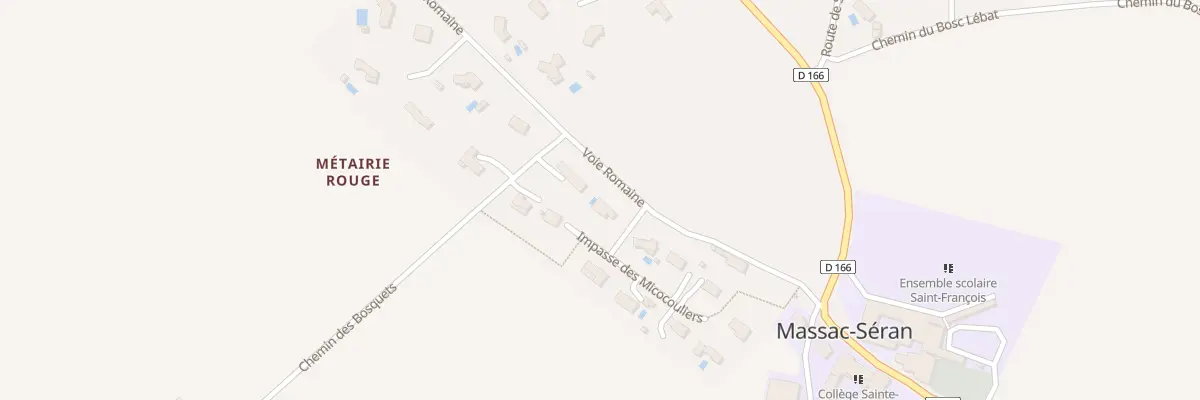 Plan du 2 Imp des Micocouliers à Massac-Séran