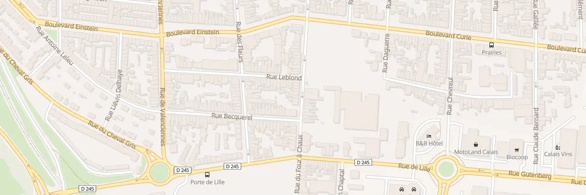 Plan du 210 Rue du Four à Chaux à Calais
