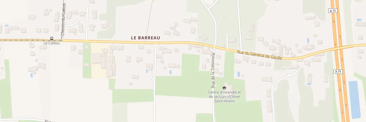 Plan du 3299 Rue du Gen de Gaulle à Olivet