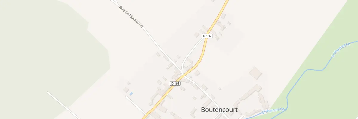 Plan du 9001 Rue du Calvaire à Boutencourt