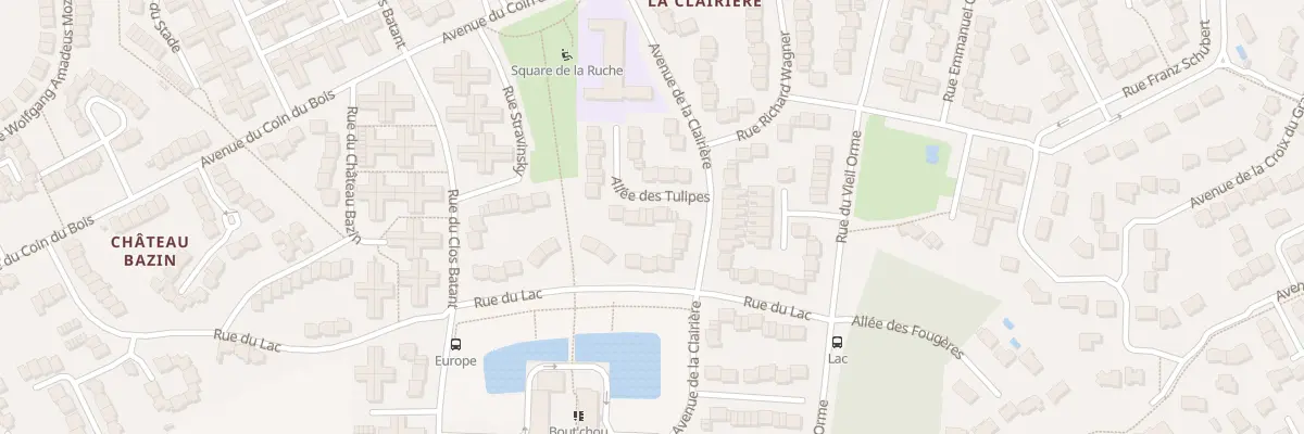 Plan du 5 All des Tulipes à Rambouillet