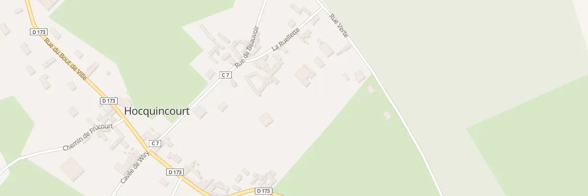 Plan du 2 Rue La Ruellette Hocquincourt à Hallencourt